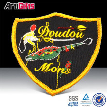 Cheap promotional embroidery patch sticker for clothing fabric